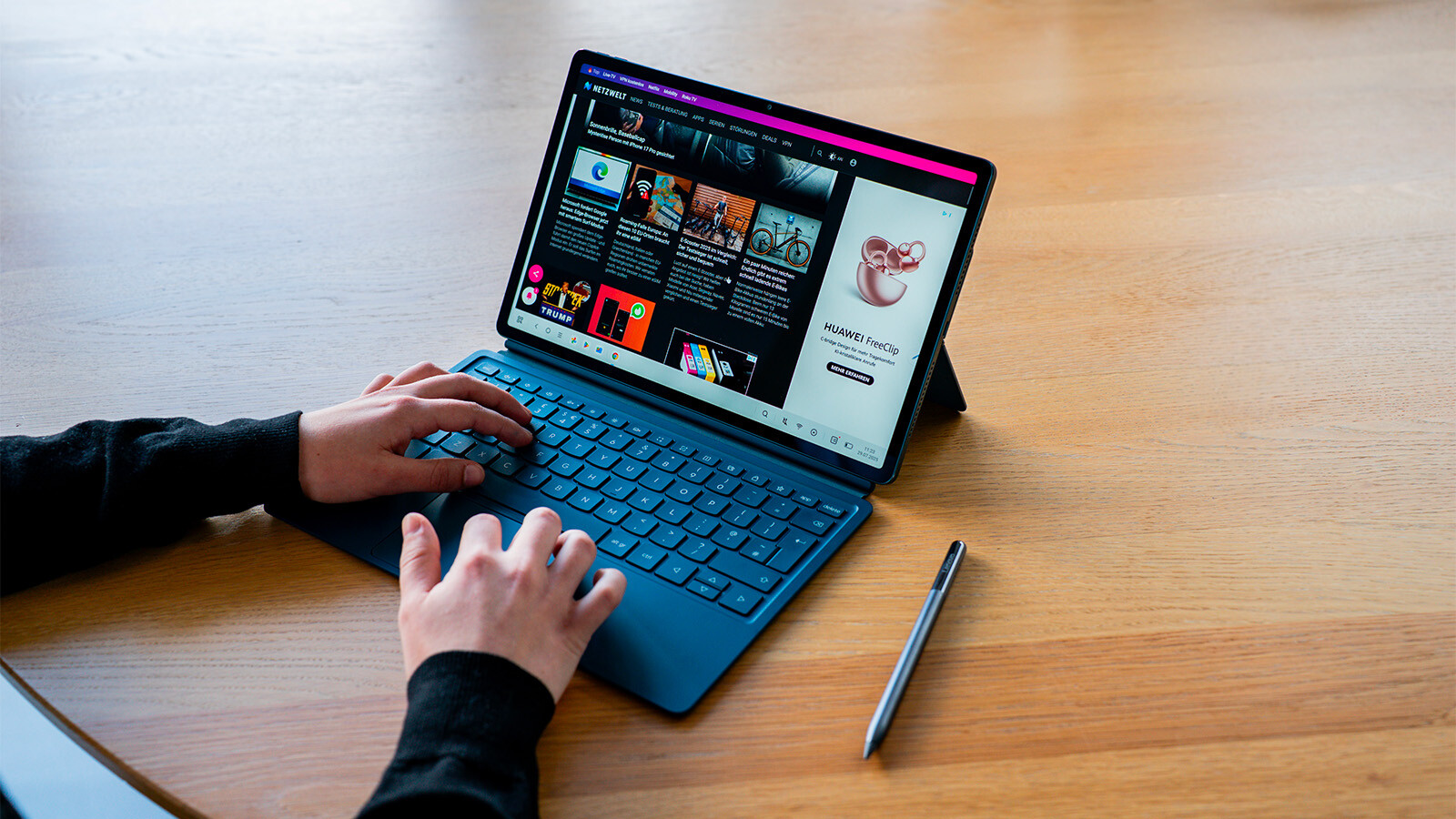 Die Tastatur überzeugt im Alltag weitgehend - mit klaren Druckpunkt.