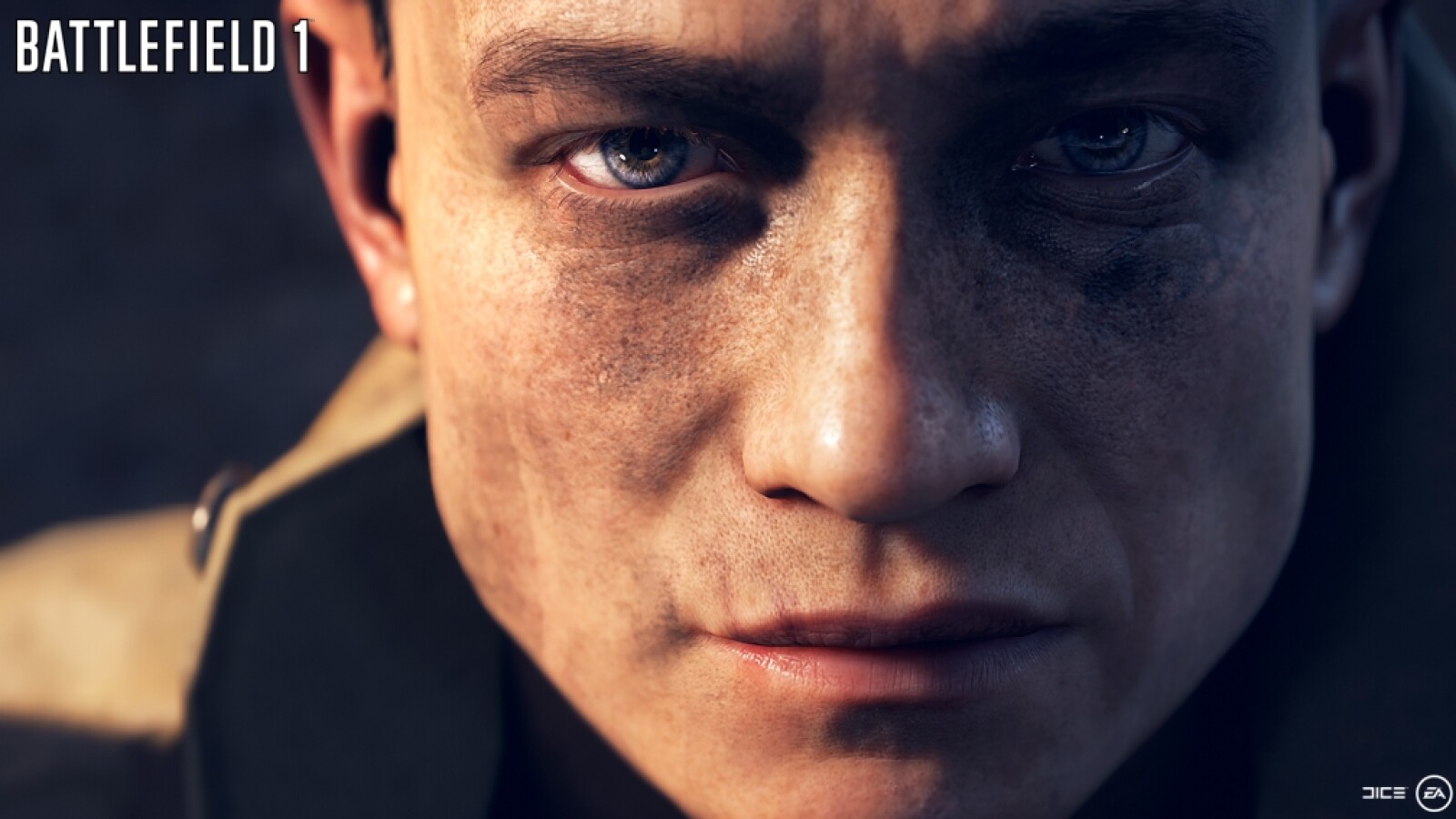 Das Antlitz dieses Soldaten wirkt beinahe unschuldig.