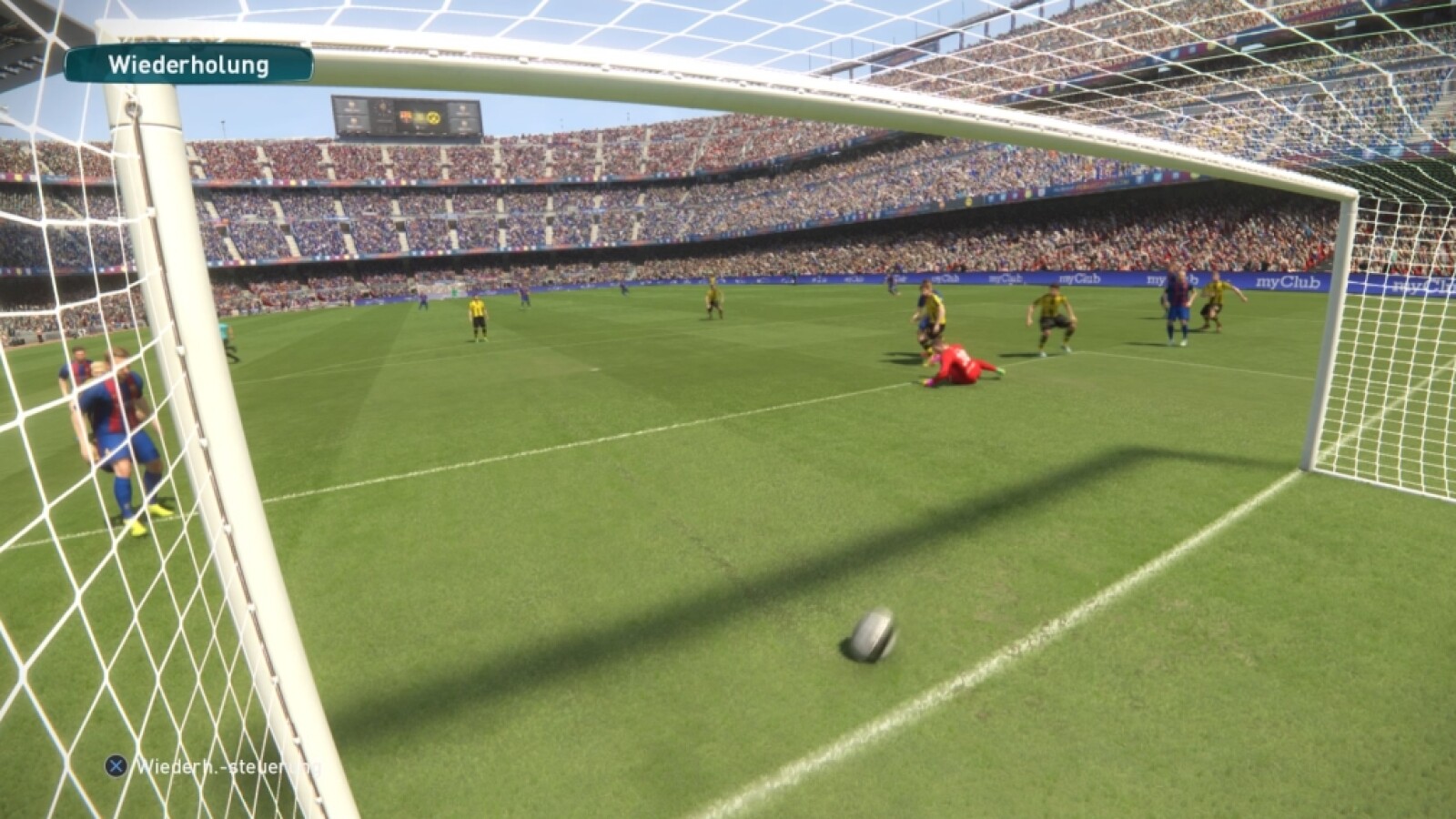 Der Ball geht rein!