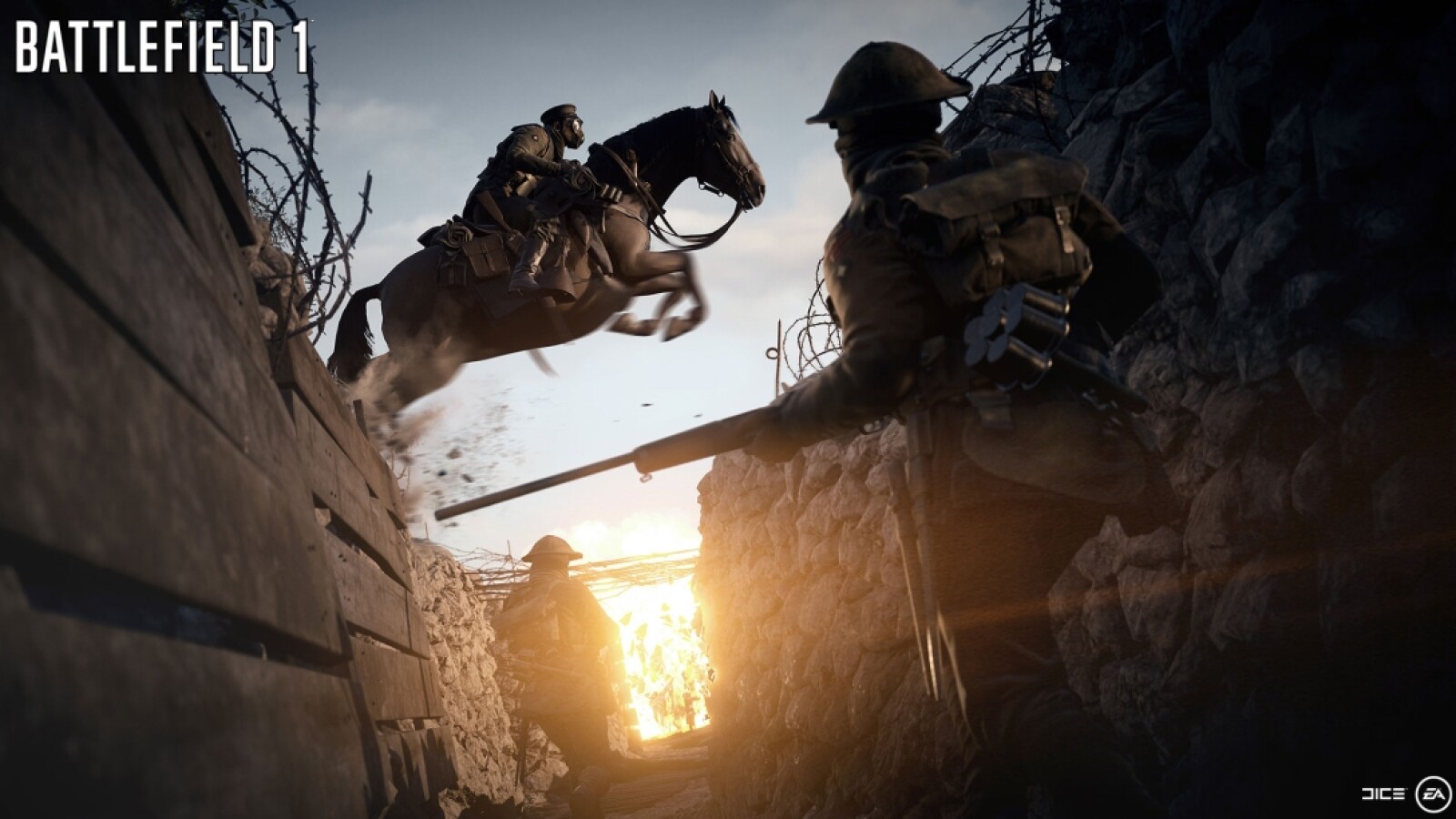 Da staunen die Herren nicht schlecht. In diesem Battlefield kommen auch Tiere zum Einsatz.