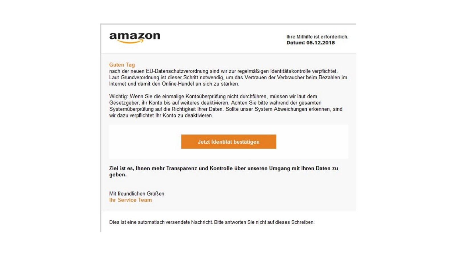 Verschieden Varianten Von Phishing Mails Im Namen Von Amazon Netzwelt