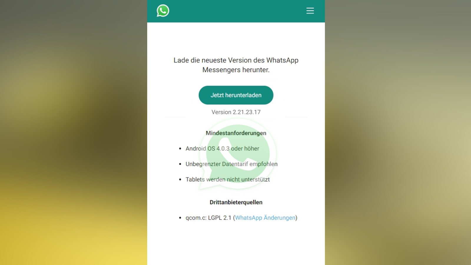 WhatsApp aktualisieren: So installiert Ihr Updates sofort