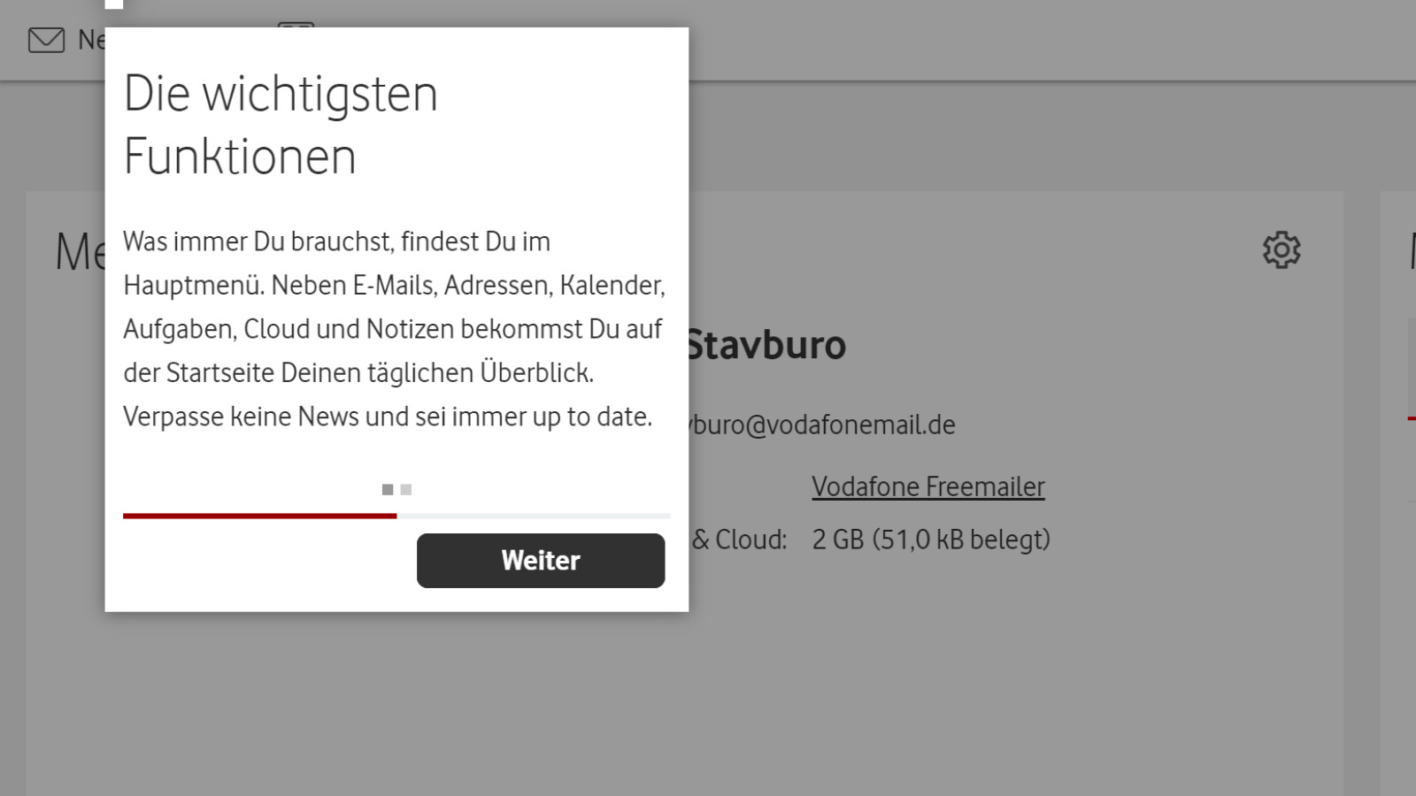Vodafone E-Mail Tour