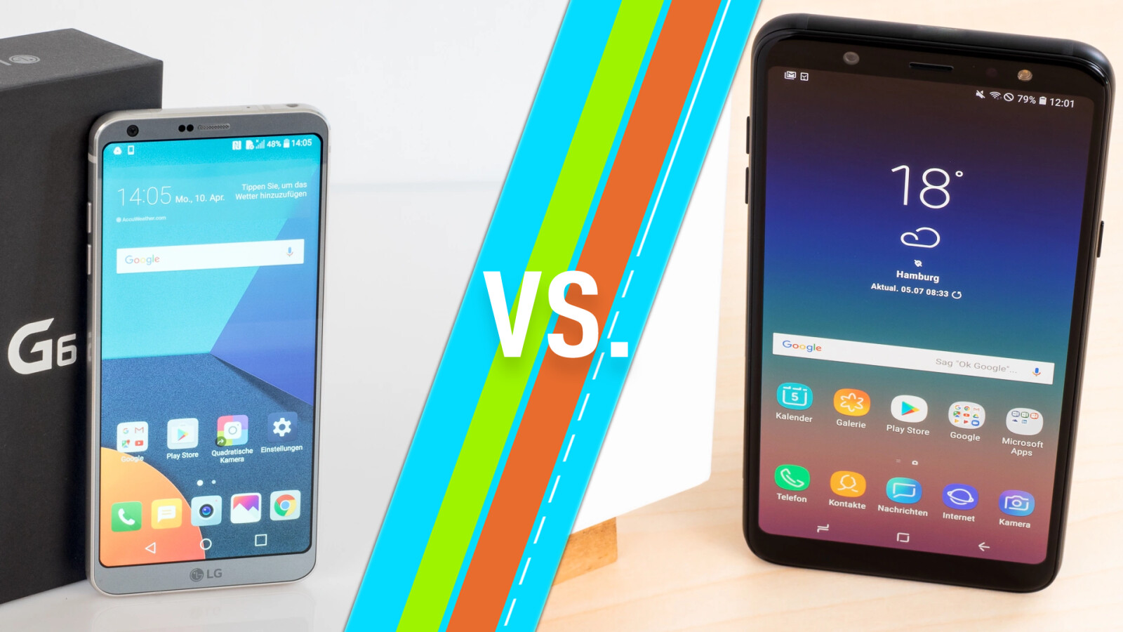 LG G6 vs. Samsung Galaxy A6 Plus (2018): Handys im Vergleich