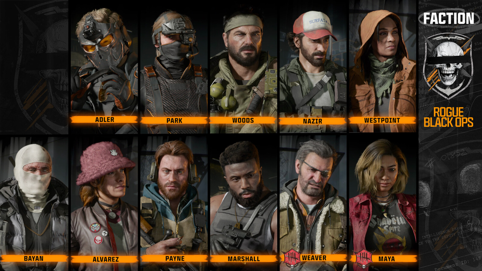 This image shows Fraktion Rogue Black Ops Operators.