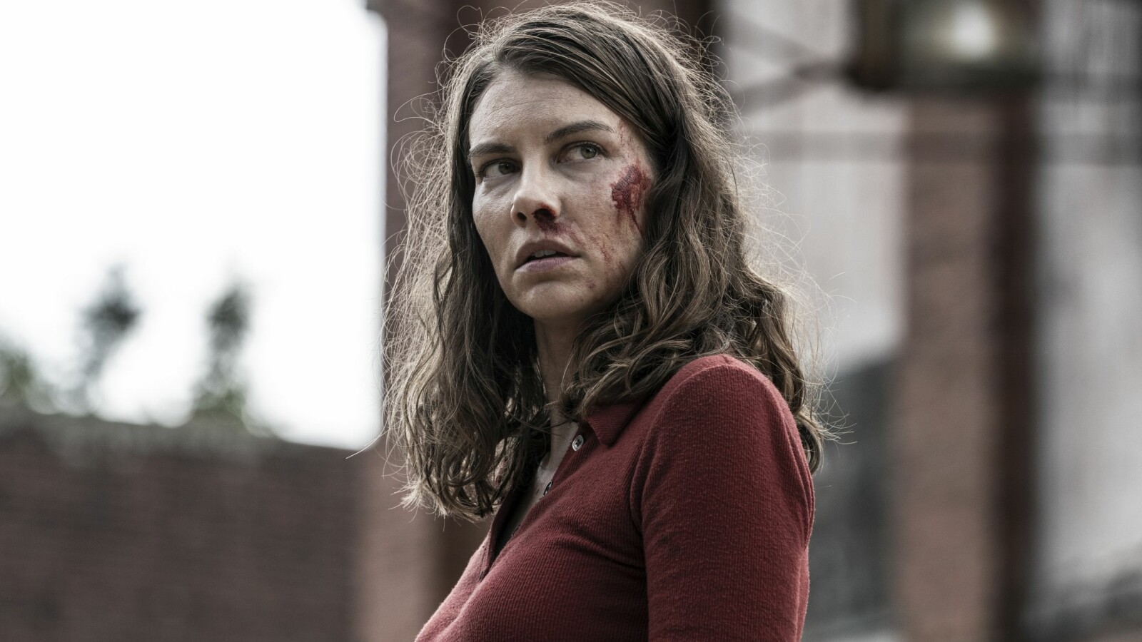 The Walking Dead Staffel 11 - Teil 2: Maggie hat im Kampf einiges einstecken müssen.