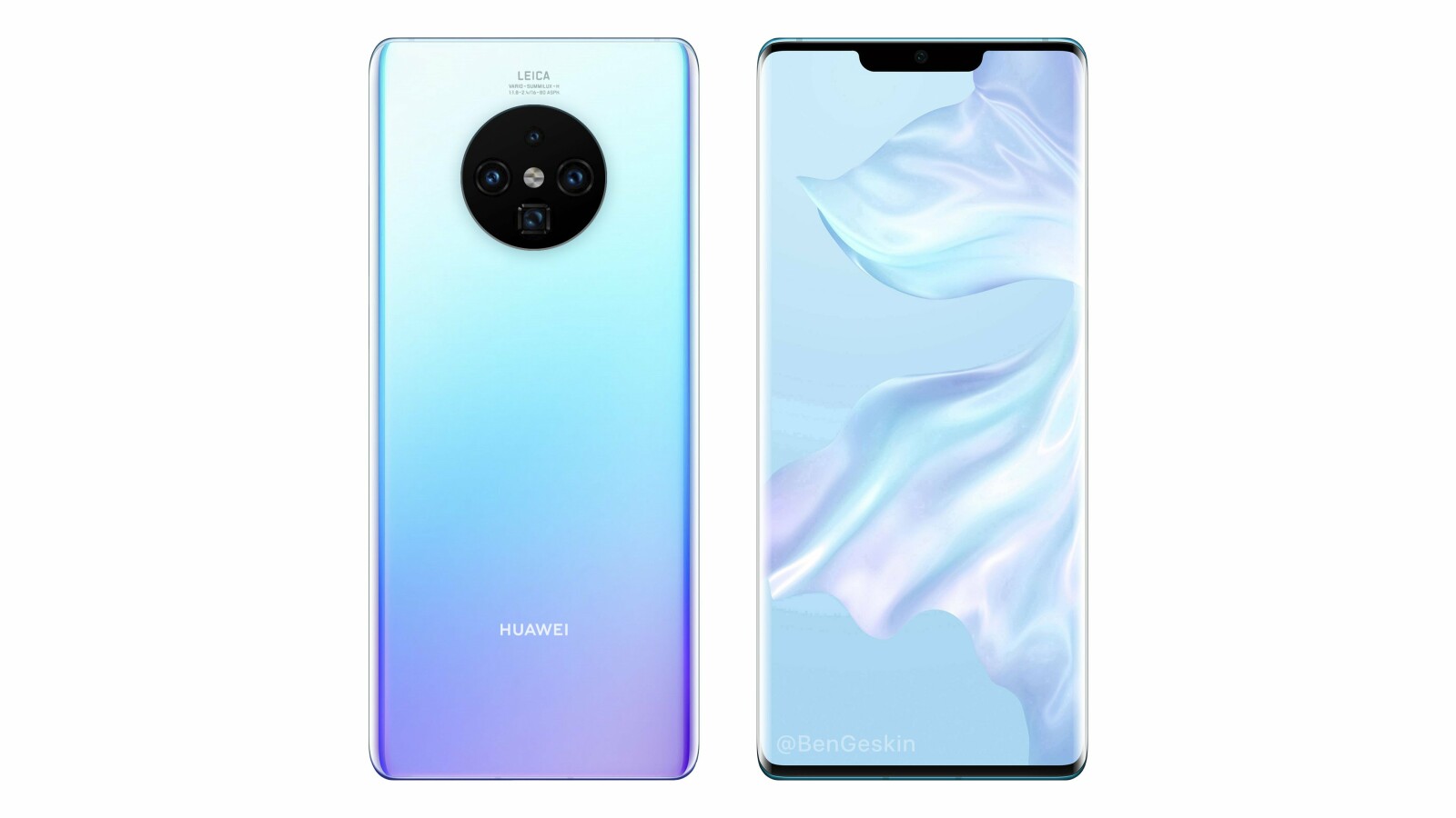 So soll das Mate 30 Pro den Leaks zufolge wohl aussehen.