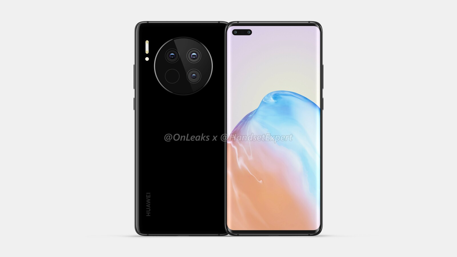 Huawei Mate 40 Design Leak von OnLeaks.