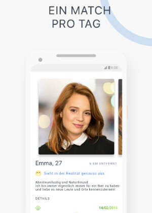Bei Once bekommt ihr einen hadverlesenen Vorschlag pro Tag.