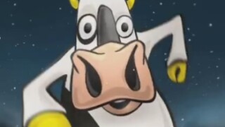 Eine Kuh greift nach den Sternen