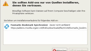 Installation und Anmeldung von Foxmarks