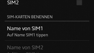 Sony Xperia M Dual-SIM-Einstellungen