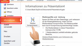 Präsentation in Microsoft PowerPoint verkleinern