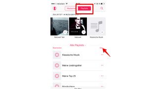 iPhone: Apple Music-Songs in Playlisten hinzufügen