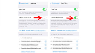Einstellungen für das Telefonieren mit dem iPad