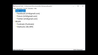 Password Safe in Bildern