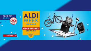 Aldi leert die Lager: Bei der "Aldi Week" gibt es satte Rabatte auf E-Bikes, Fernseher und Co.