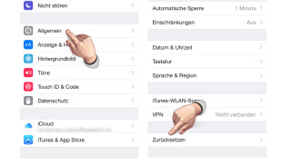 Einstellungen auf dem iPhone zurücksetzen