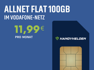 Handyhelden Vodafone Allnet-Flat 100 GB bei Handyhelden