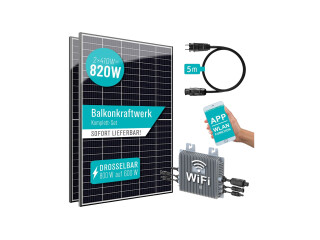 Duo-Balkonkraftwerk mit 1.180 Wp, bifazial , inklusive Versand bei eBay
