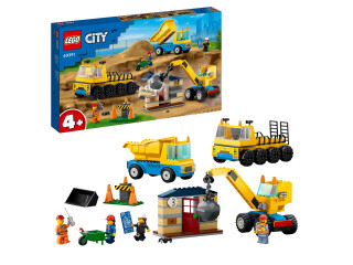 Lego City 60391 - Baufahrzeuge und Kran mit Abrissbirne bei Alternate