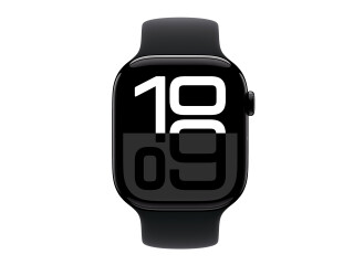 Apple Watch Series 10 WLAN | 46 mm | GPS | Schwarz Sportarmband bei Amazon