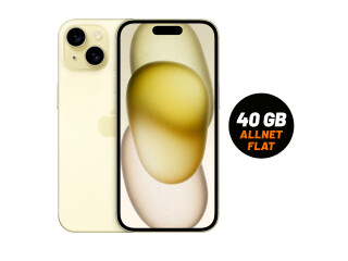 iPhone 15 | 128 GB | Allnet Flat 40 GB bei Klarmobil