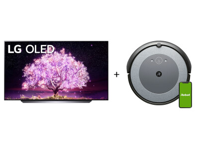 LG OLED77C17LB OLED TV + IROBOT Roomba i3