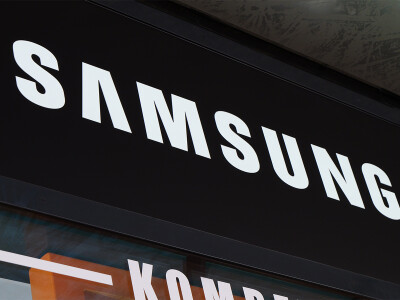 Samsung Logo Schwarz auf Weiß Netzwelt Original
