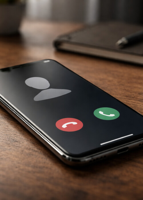 Anruf von Unbekannt Spam Call