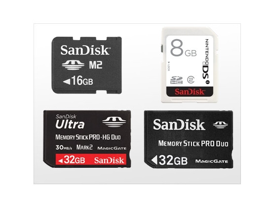 Sandisk: Speicherkarten für Handheld-Konsolen