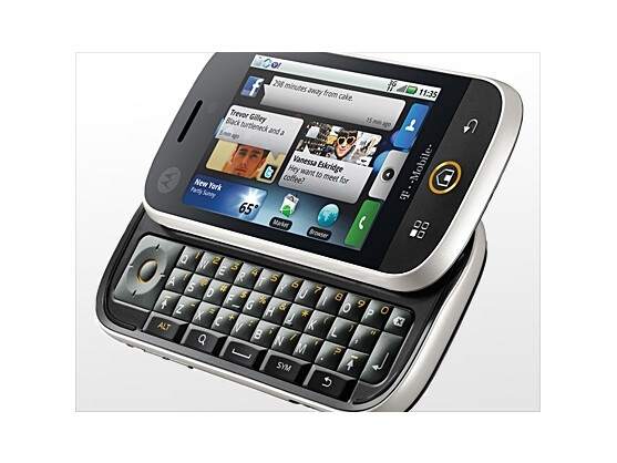 Für Vieltipper und Internetnutzer: Das Motorola Dext bietet einen 3,1-Zoll-Touchscreen und eine ausziehbare Tastatur.