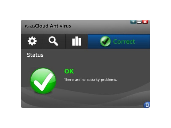 Die übersichtliche Benutzeroberfläche von Panda Cloud Antivirus
