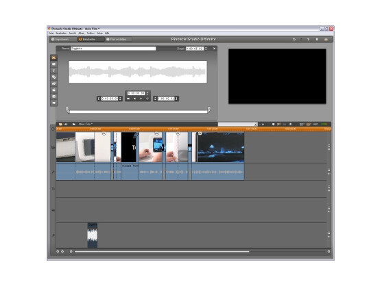 Filme bearbeiten: Mit der "Video-Tool-Box" bearbeitet der Nutzer die einzelnen Clips. Oberhalb der Timeline wird sie per Klick auf das Kamerasymbol aktiviert.