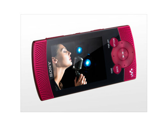 Sony NWZ-S540: Eingebaute Stereo-Lautsprecher sorgen für Unterhaltung.
