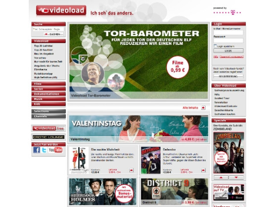 3.500 Filme, Serien und Dokus im Angebot: Videoload
