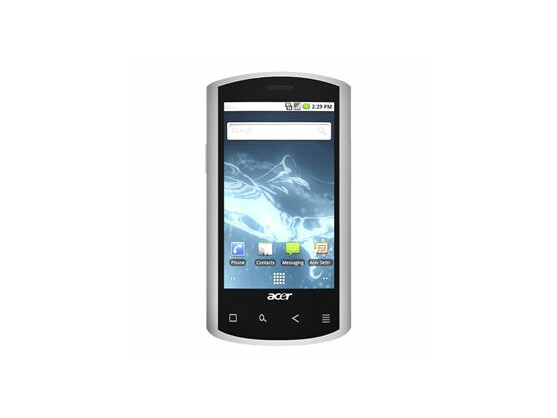 Acer Liquid e: Das Smartphone ist mit dem Betriebssystem Android 2.1 und dem schnellen Snapdragon-Prozessor ausgestattet.