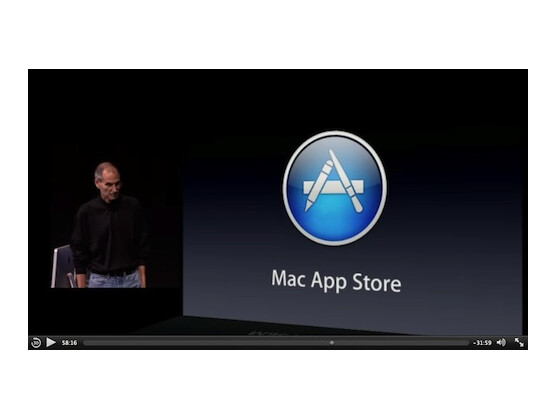 Auf solche Auftritte müssen Apple-Fans erst einmal verzichten: Steve Jobs präsentiert den neuen App Store für Macs.