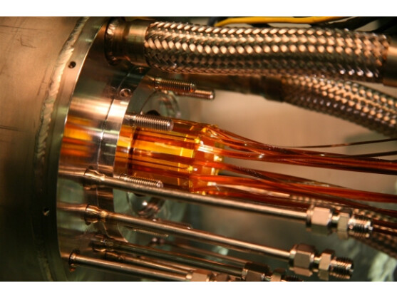 CERN: Die goldenen Elektroden wurden für die magnetische Falle verwendet, in der Anti-Wasserstoff eingefangen wurde.