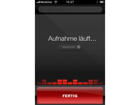 Dragon Dictation: Die App nimmt Diktate auf und verwandelt sie in geschriebene Texte.