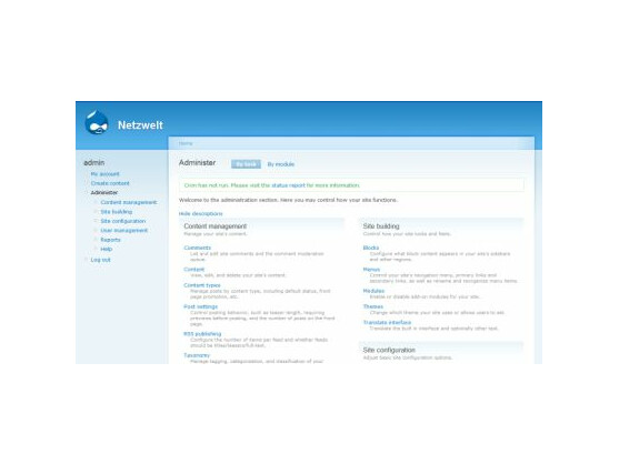 Drupal ist ein sehr flexibles Content Management System, das oft für mittlere bis große Webseiten eingesetzt wird.