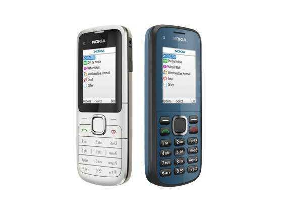 Die Einsteiger-Handys Nokia C1-01 und C1-02 werden gegen Ende des Jahres für 45 und 40 Euro in Deutschland erhältlich sein.