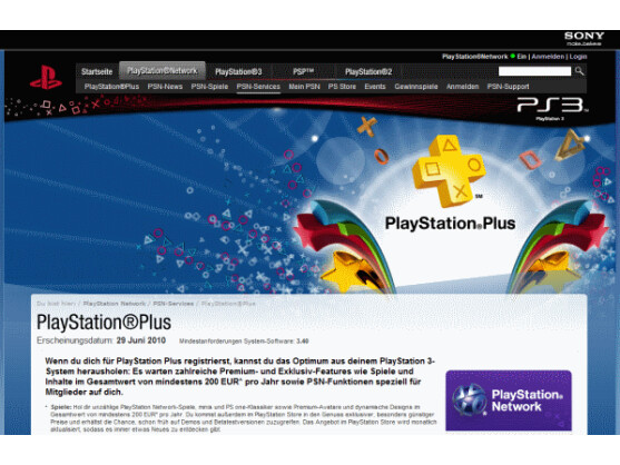 Extras gegen Bares: Sony startet seinen Premium-Service PlayStation Plus Ende des Monats. Bild: Screenshot