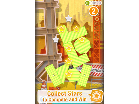 Finger Physics Thumb War: Ziel des Puzzle-Spiels ist das Einsammeln der Sterne.