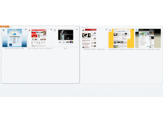 Firefox Panorama ist ab sofort in den Beta-Versionen des Browsers verfügbar. Bild: Screenshot