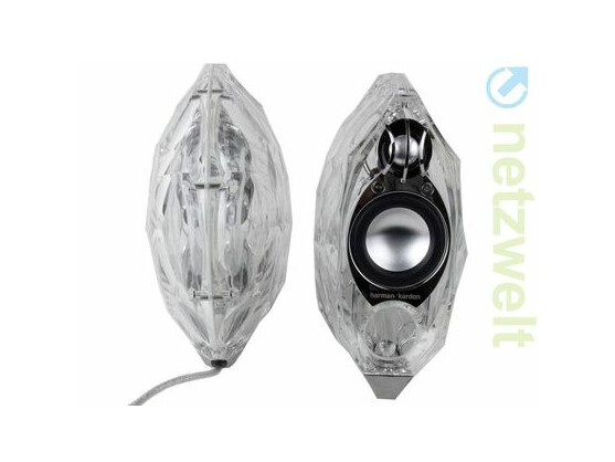 Zum Preis von knapp 800 Euro im Handel: Glas-Lautsprecher Harman Kardon GLA-55.