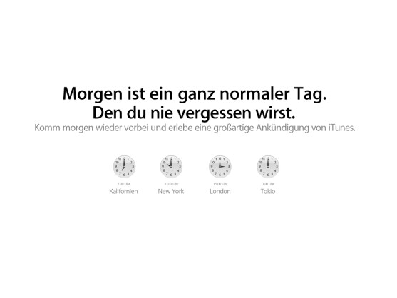 iTunes Nutzer dürfen sich schon einmal auf etwas "Großartiges" freuen.