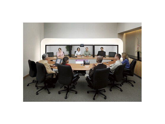 Moderne Telepresence-Lösungen wie die von Cisco ermöglichen Mitarbeitern sich in einer Art virtuellem Konferenzraum zu treffen.