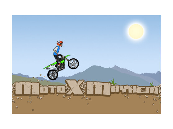 Moto X Mayhem: Spieler müssen auf dem Motocross-Bike ihre Balance halten.