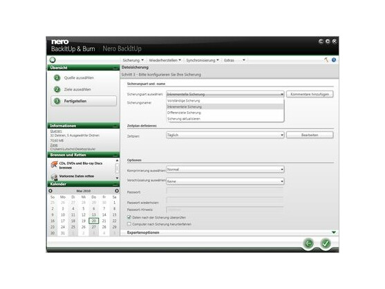 Der Backup-Dienst der Multimedia Suite überzeugt durch einfache Bedienung und gute Funktionen.